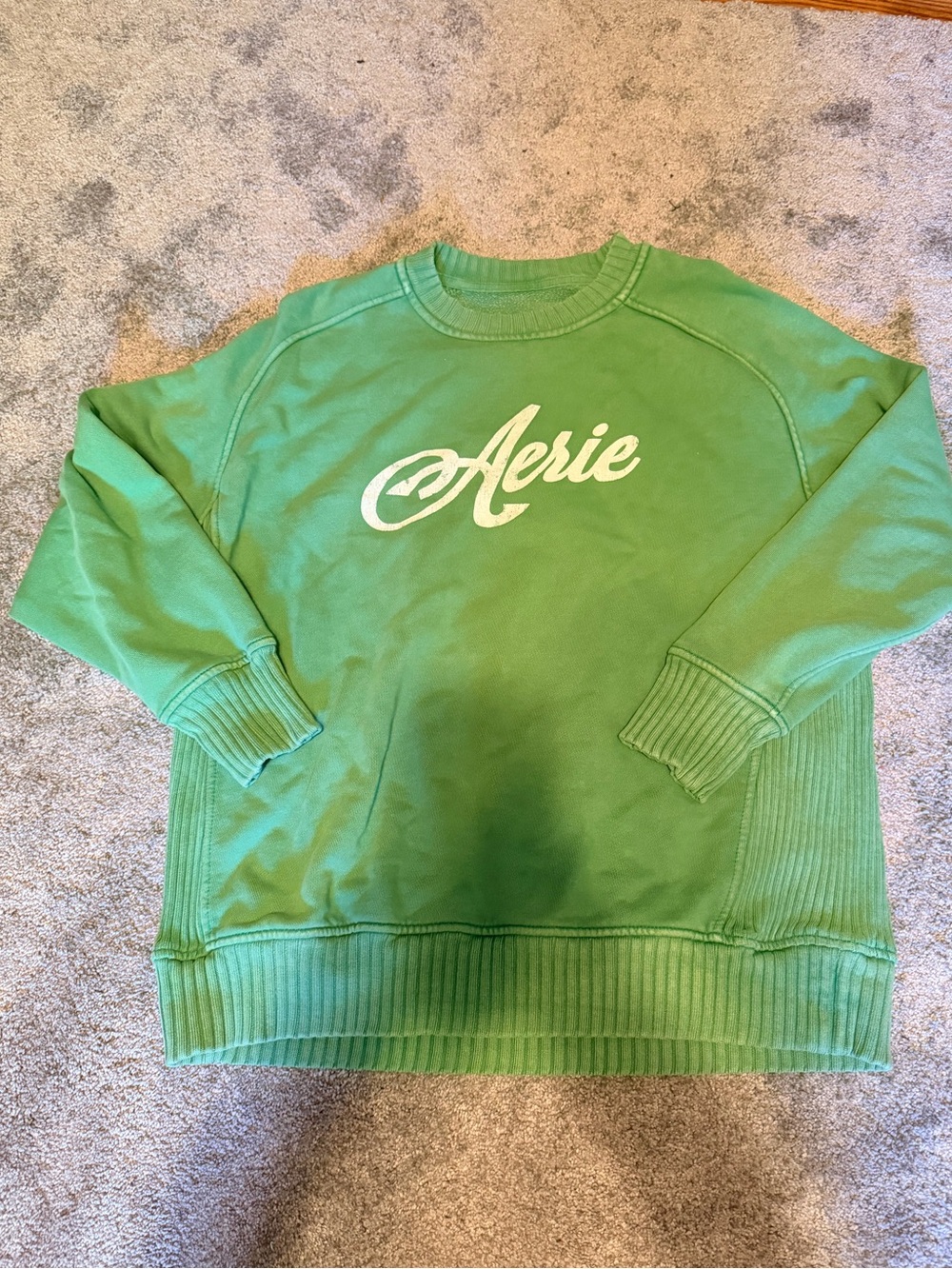 aerie Green Logo Pullover